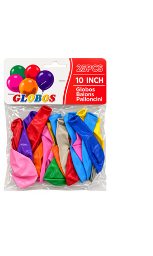 25 pcs Party Balloons 10 inches