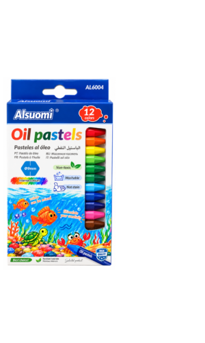 Alsuomi oil pastels- 12 vibrant colors