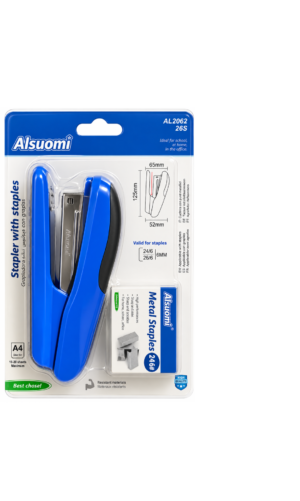 Stapler with staples