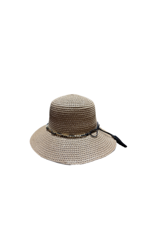Woman beach hat with chain