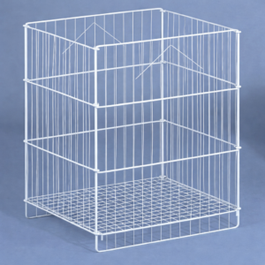 Small White Ball Display Cage 45x 45x 75cm