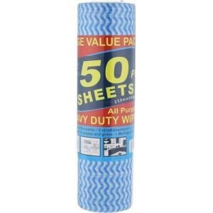 Heavy Duty Wipes 50 Sheets