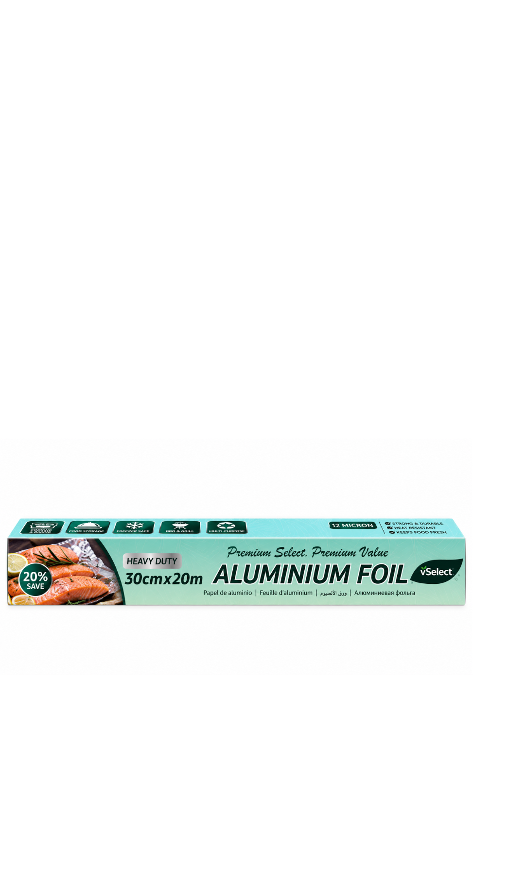 VSelect Heavy Duty Aluminum Foil- 30cmX20m