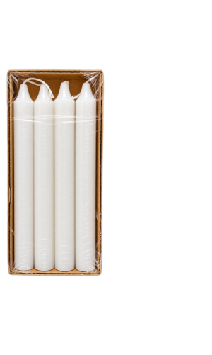 White Candles 4 pack