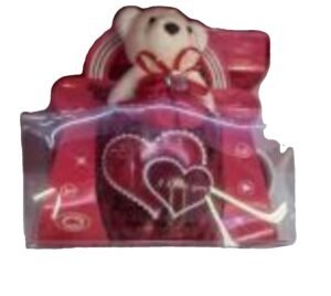 Alternative view of love cup with teddy bear