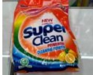 Super clean detergent powder