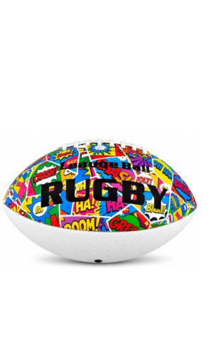 Decorated Leather Rugby ball big size