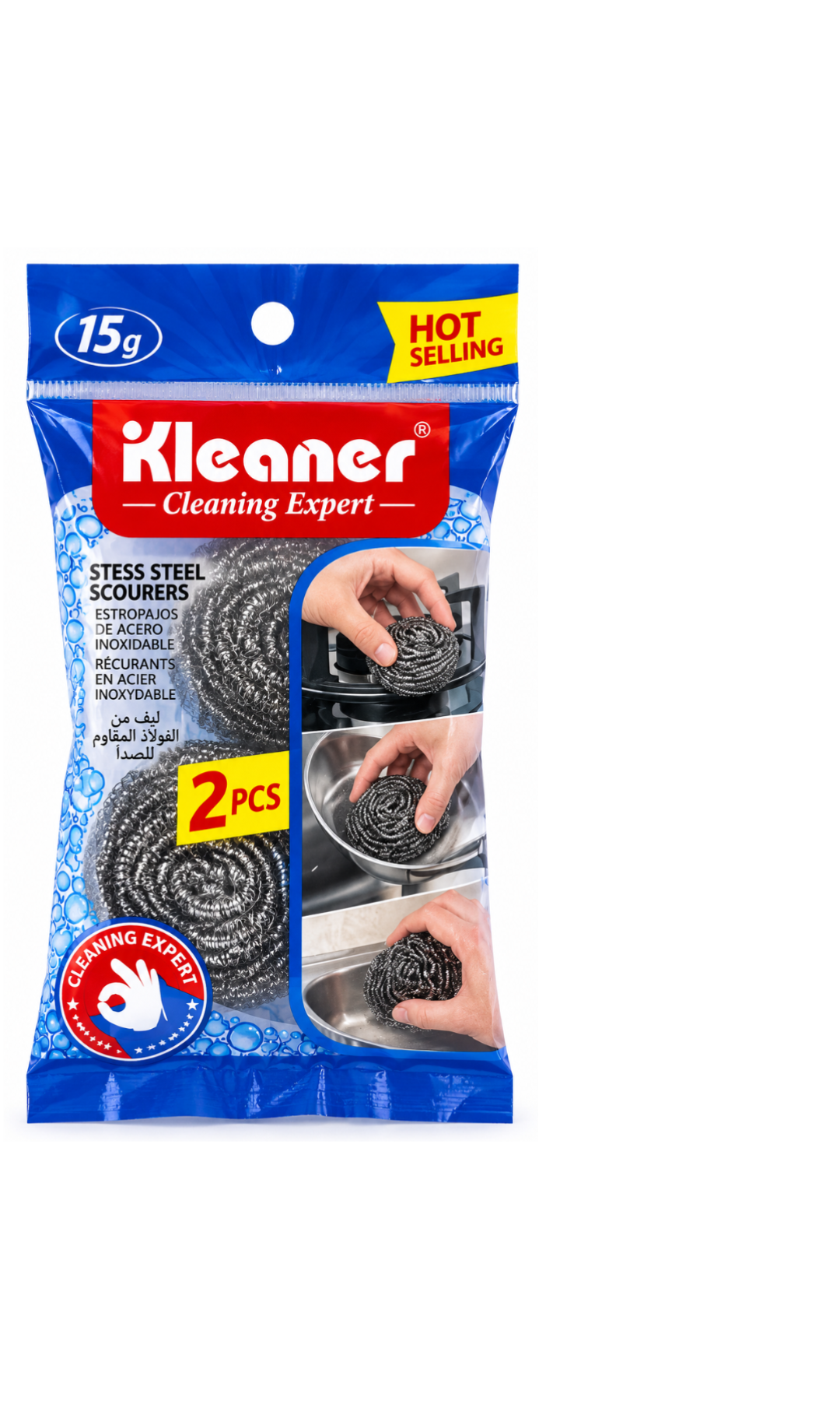 Kleaner iron brush 2 pieces