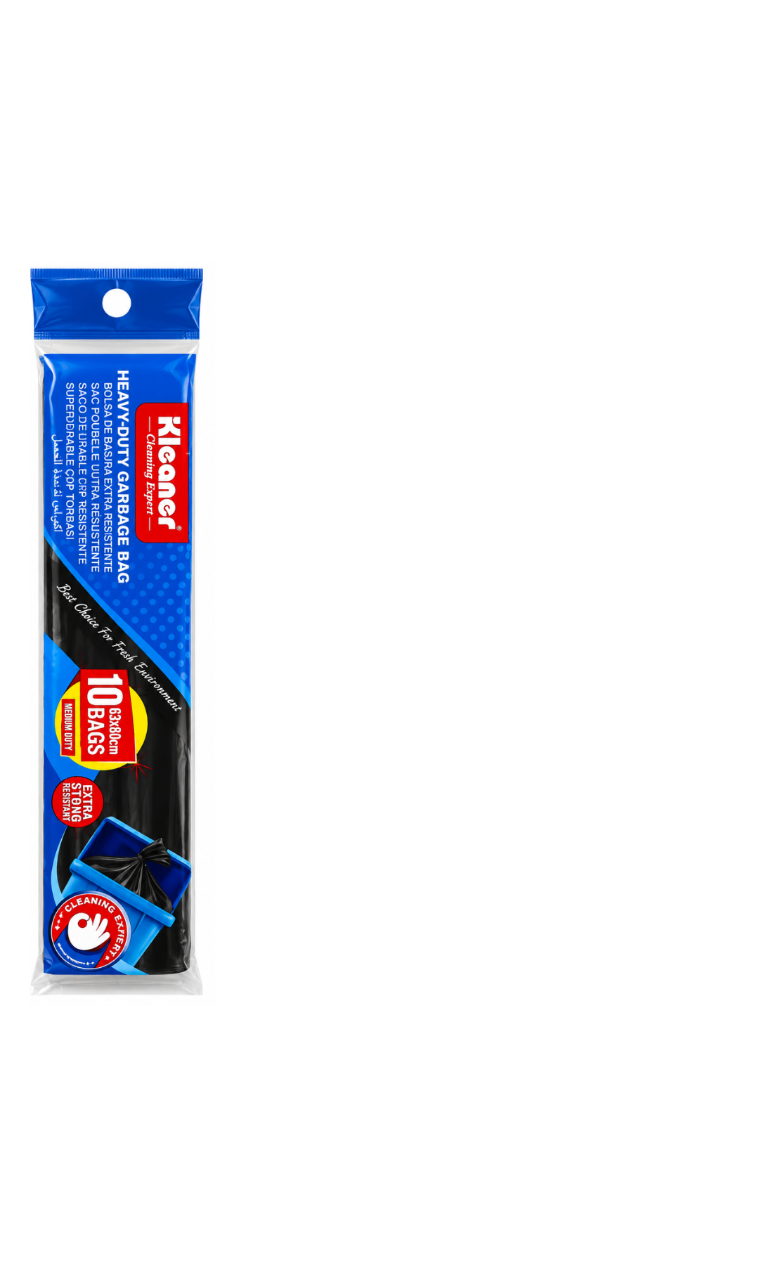 Kleaner garbage bag 50L 63x80cm 10 pieces