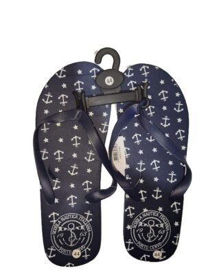 Thongs Italiana porto cervo for men navy blue and white