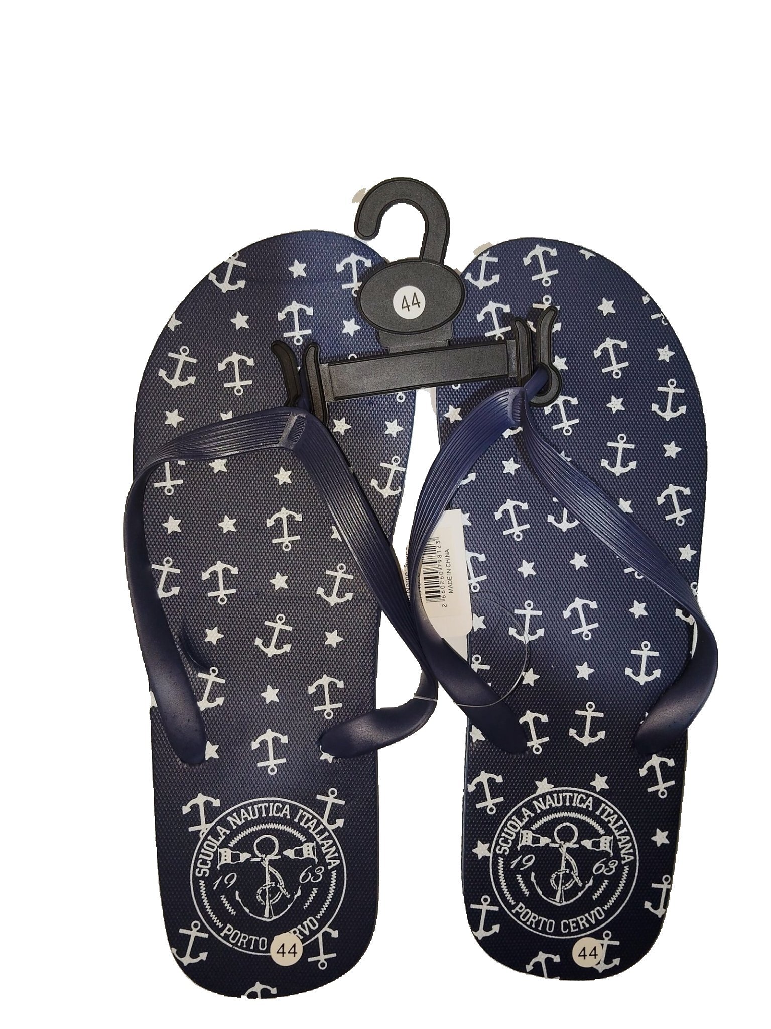 Thongs Italiana porto cervo for men navy blue and white